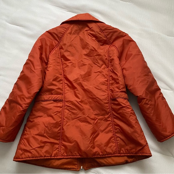Vintage Sharpee Sharpe Int. Peter Pan Collar Burnt Orange Jacket - Picture 11 of 13